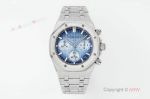 APS Factory Audemars Piguet Royal Oak 41mm Calibre 4401 Movement Blue Ombre Face White Gold Band Watch